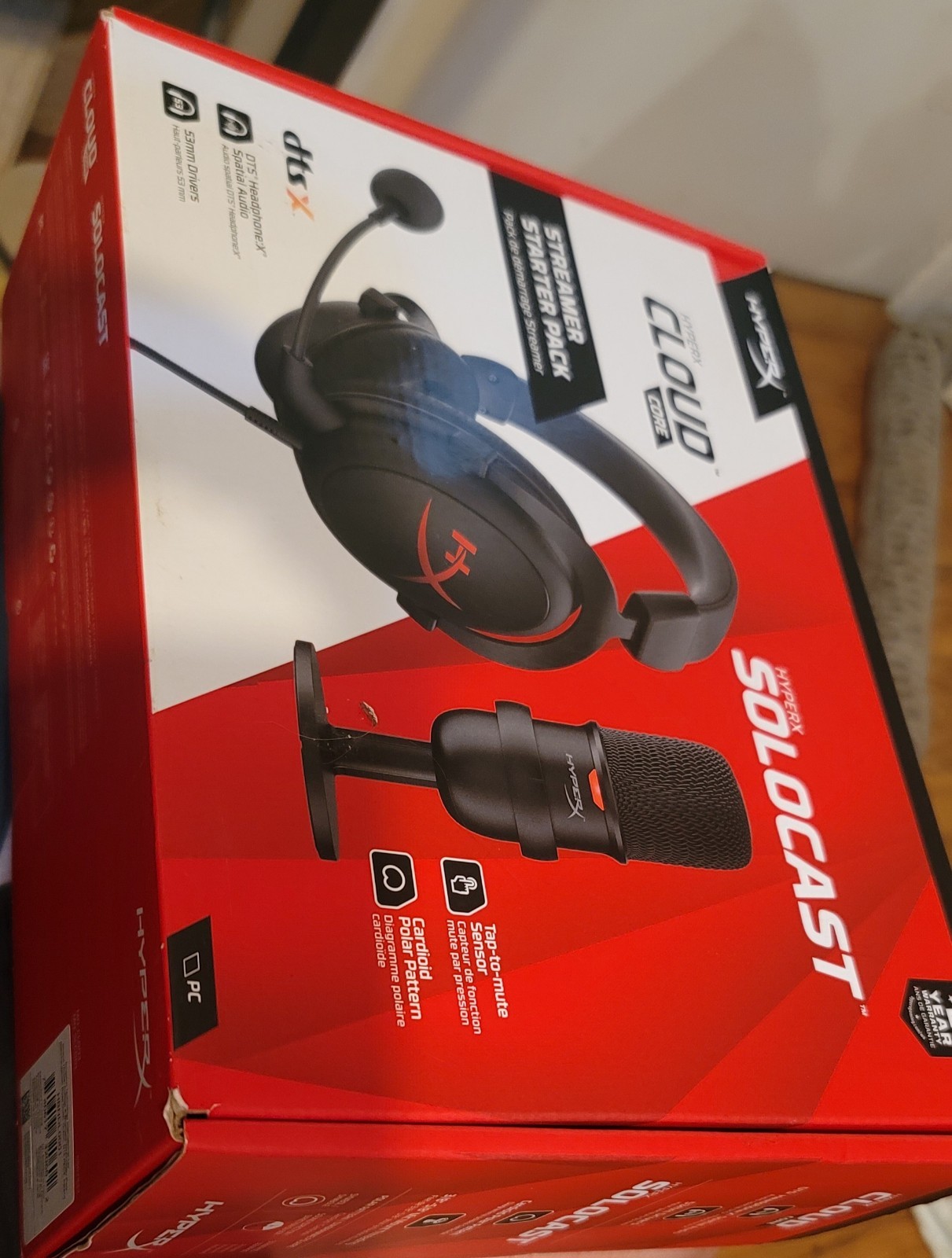 HyperX SoloCast Streamer Starter Pack Black (HBNDL0001) NIB