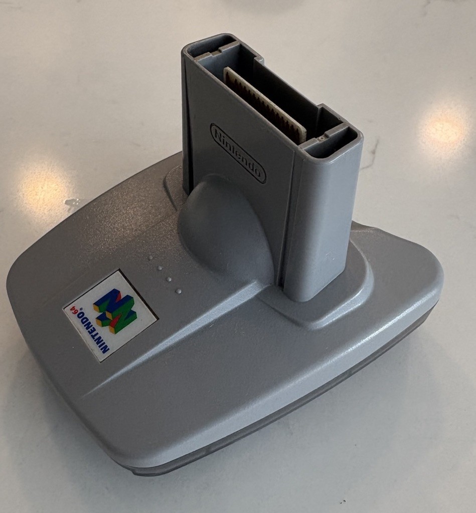 OEM Authentic Nintendo 64 Transfer Pak NUS-19 Tested Clean Pre Owned