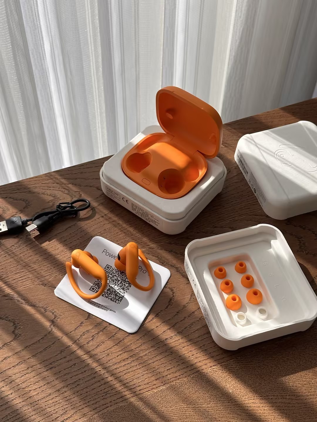 Orange Powerbeats Pro2 Wireless Active Noise Canceling Bluetooth Earhook Earbuds