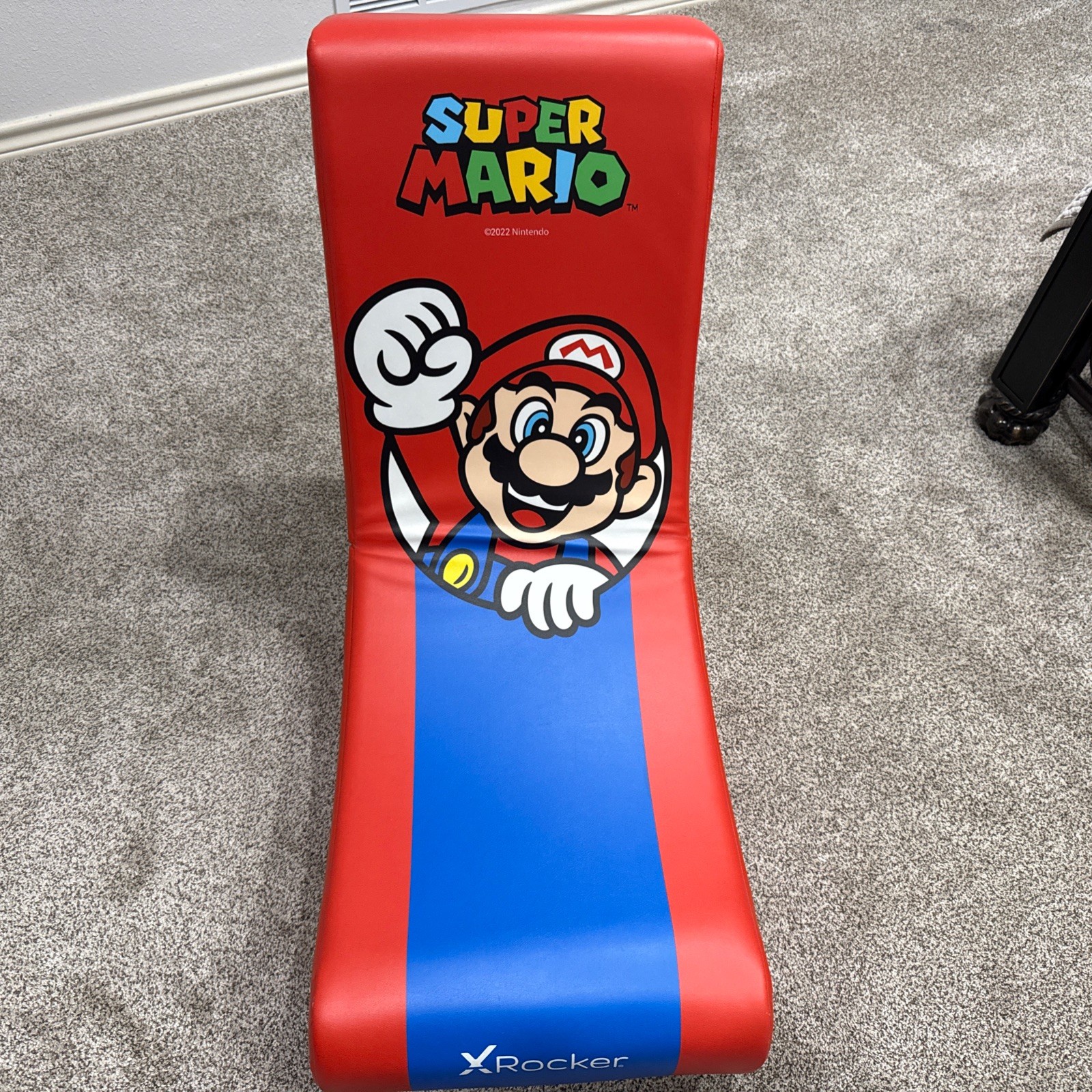 X Rocker Super Mario Floor Rocker Kids Gaming Chair Mario Edition Retired Rare