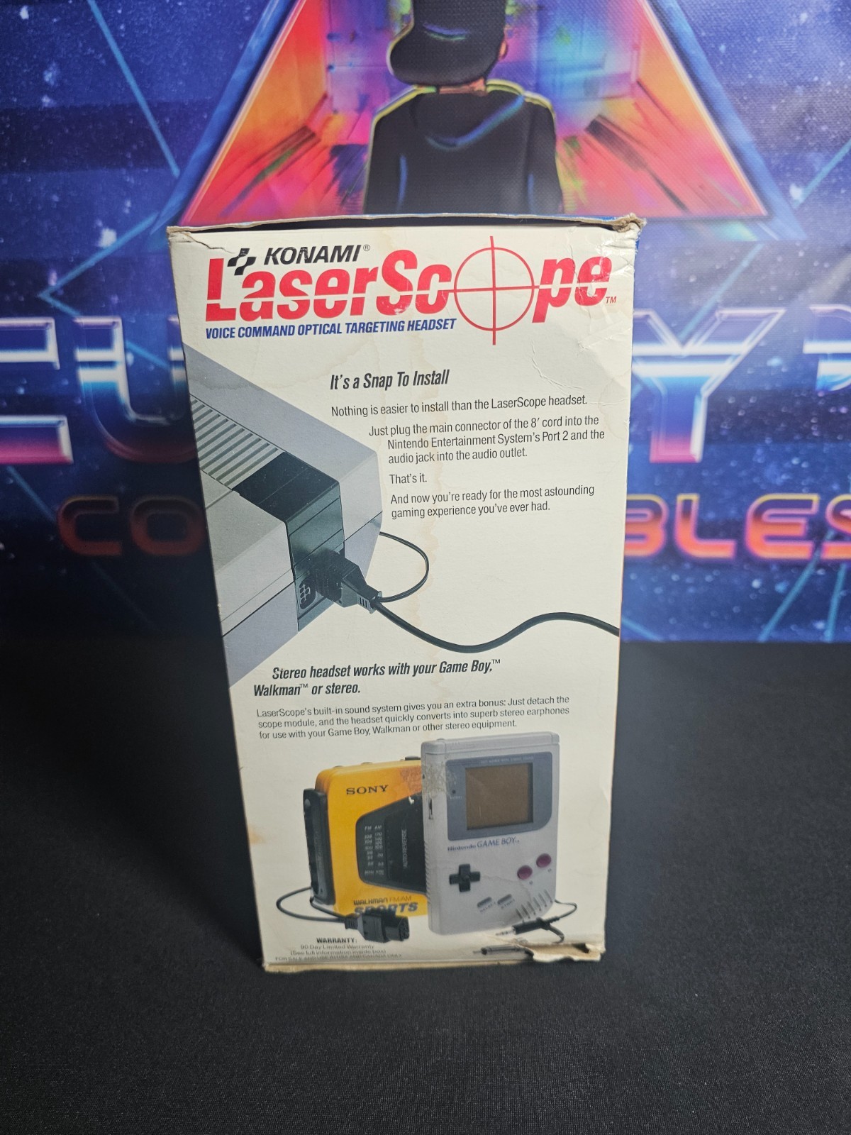 Konami LaserScope Headset . Nes Headset. CIB NICE RARE!