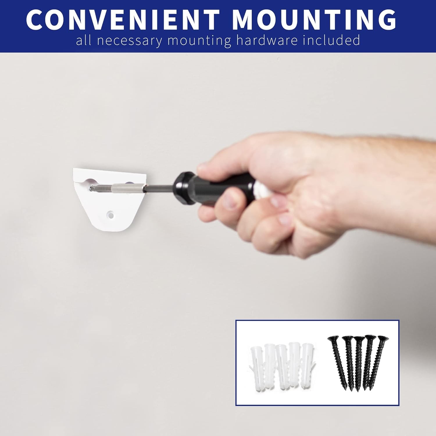 VIVO 2-in-1 Wall and Under Desk Mount Bracket Designed for PS5 White