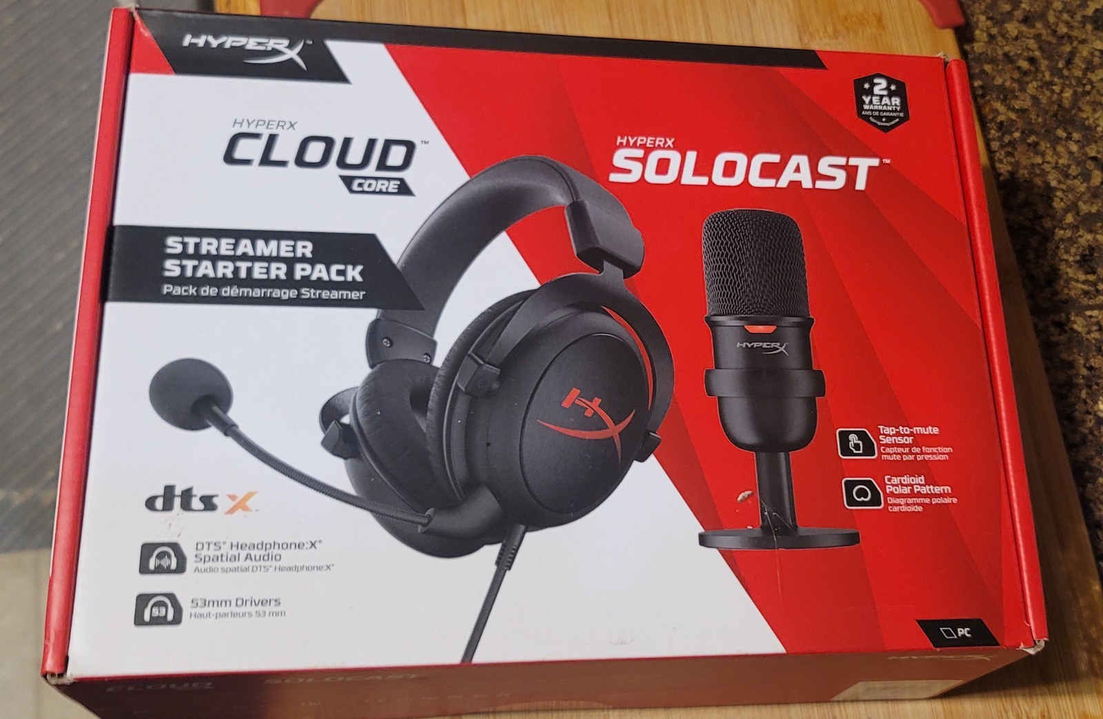 HyperX SoloCast Streamer Starter Pack Black (HBNDL0001) NIB