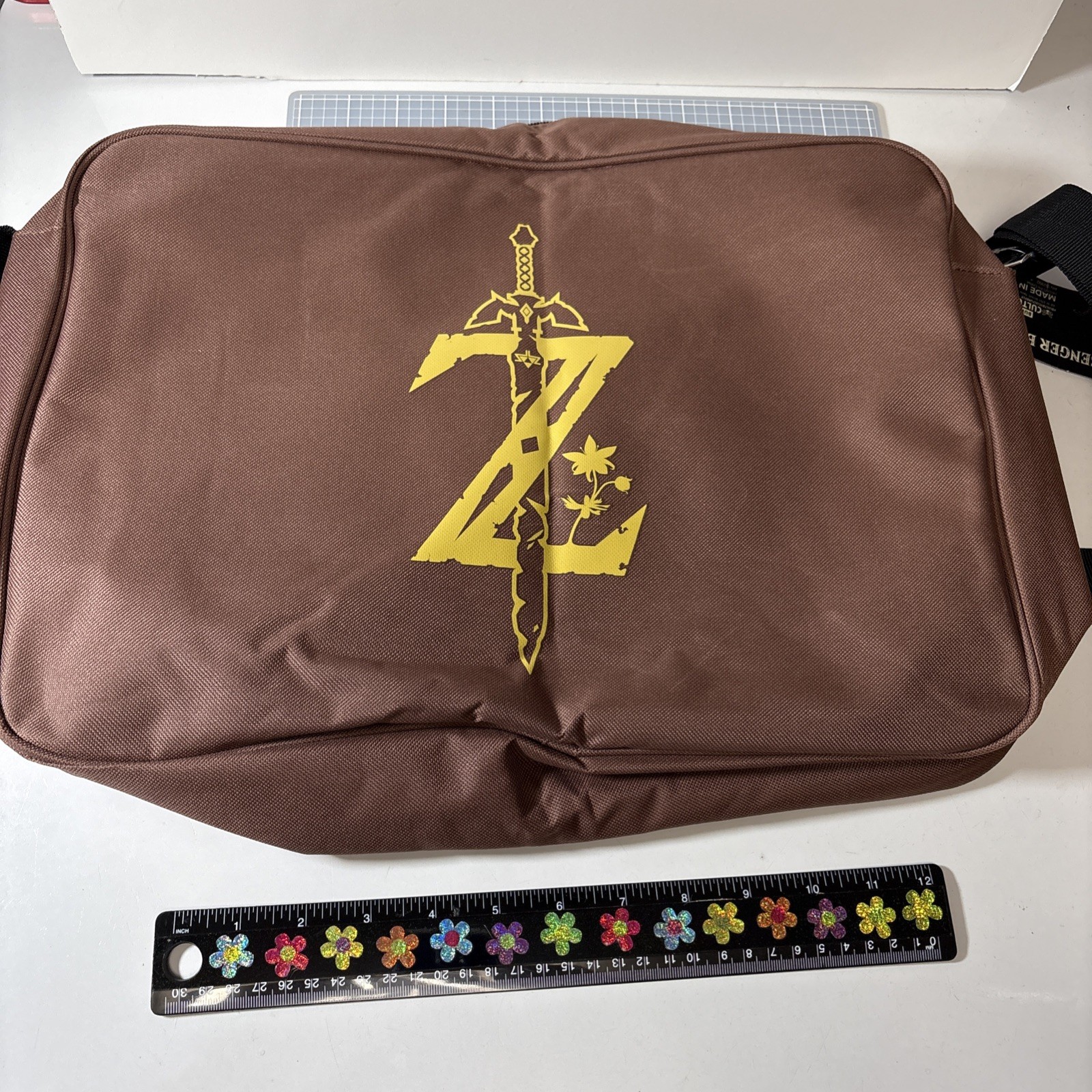 New Legend Of Zelda Messenger Bag Black Strap Brown