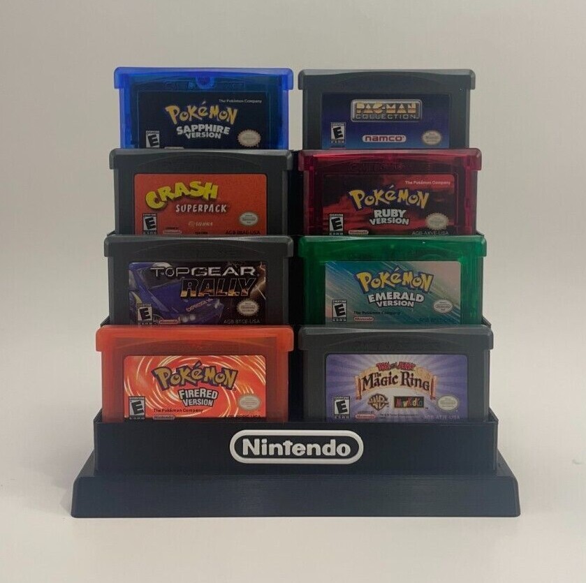 Game Boy Advanced SP 18 Game Cartridge Holder – DISPLAY ONLY (Customize Colors)