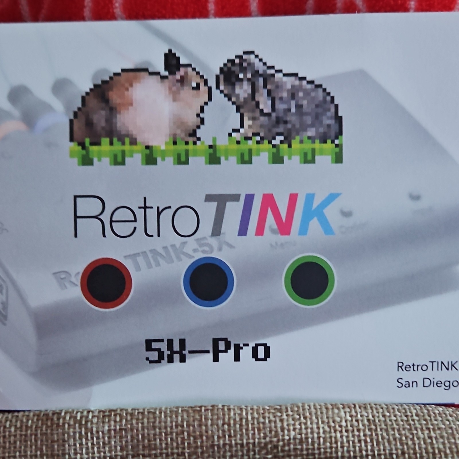 RetroTINK 5X-Pro Video Converter / Upscaler / Remote USB Cable Pouch Box Sticker