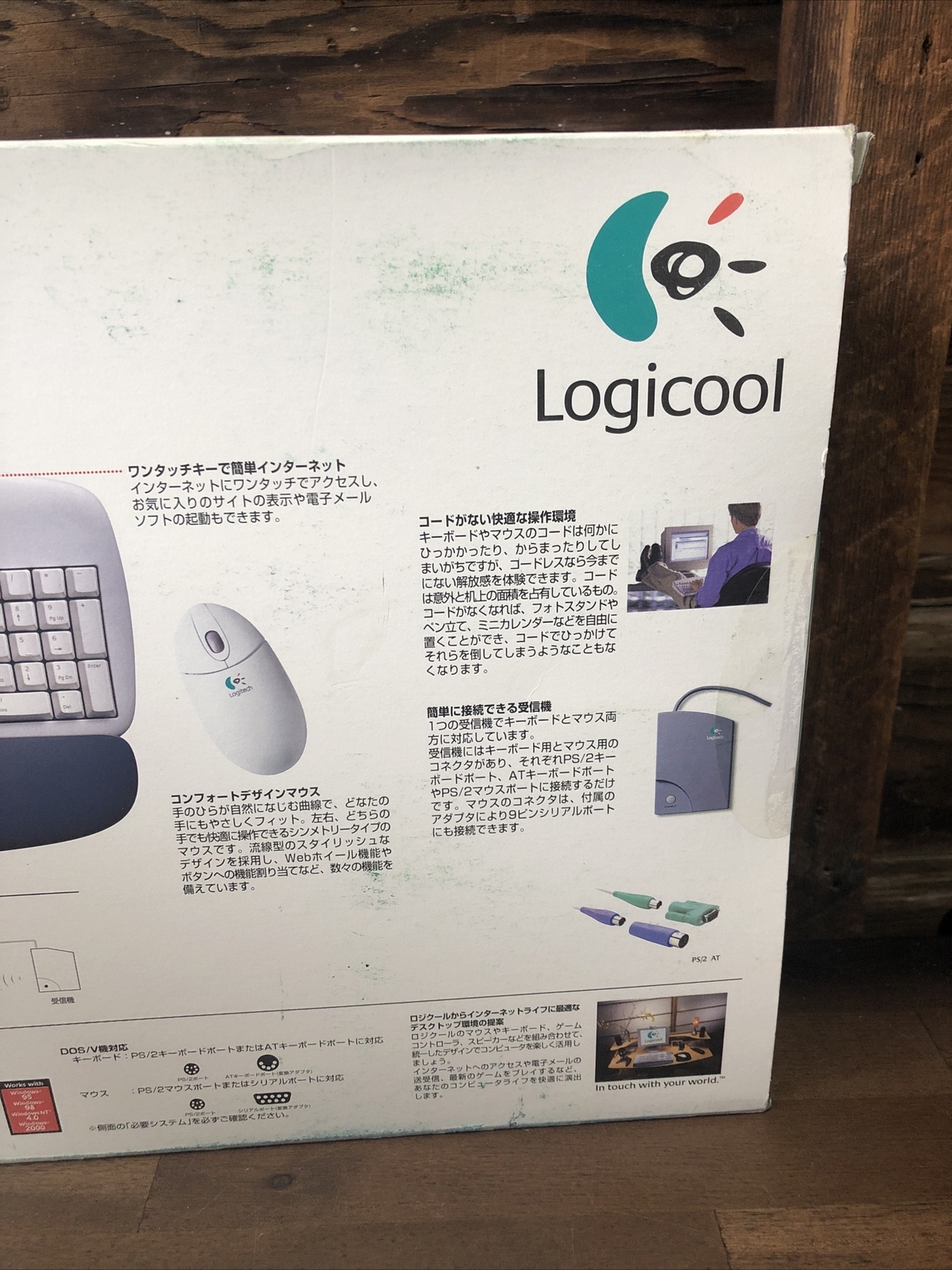 VTG Logicool Cordless Keyboard CK-25M Japanese NOS