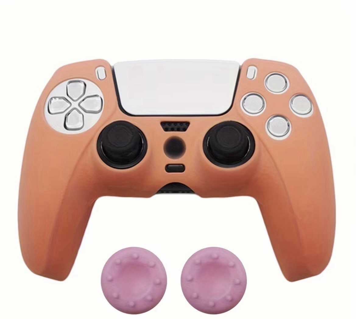 Silicone Case & Thumb Grips for PS5 Controller, Waterproof, Anti-Scratch