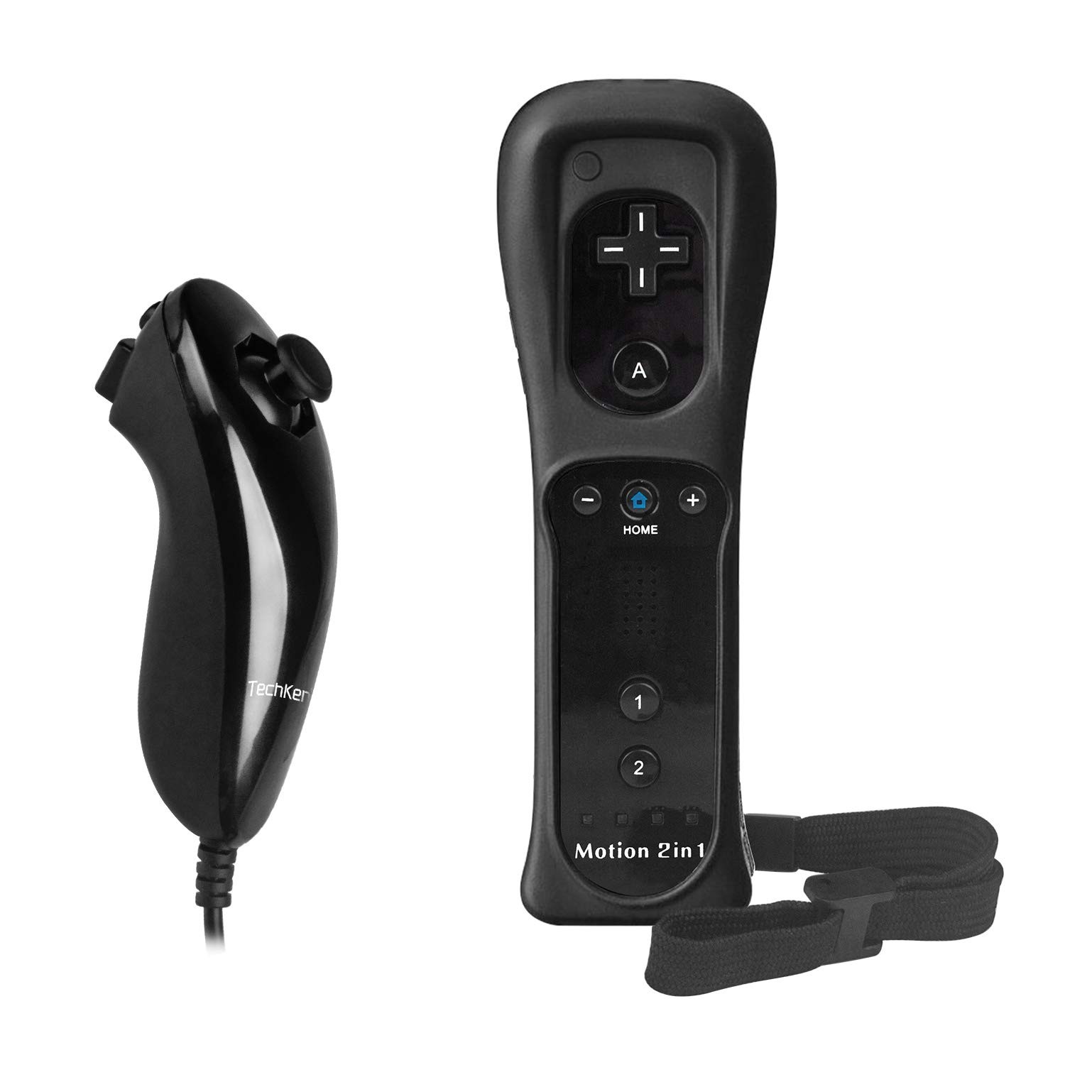 Motion Plus Wii Controllers 2Packs with Nunchucks, Wii Remote Controllers Com…