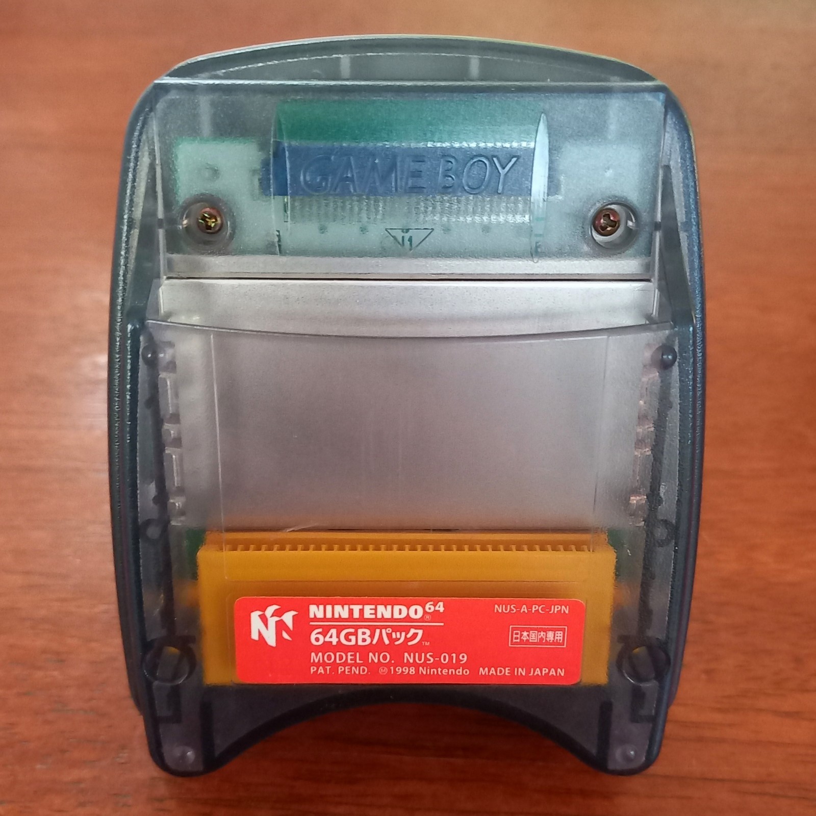 NINTENDO 64 Transfer Pak Pack N64 GAMEBOY 64GB NUS-019 Japan POKEMON STADIUM