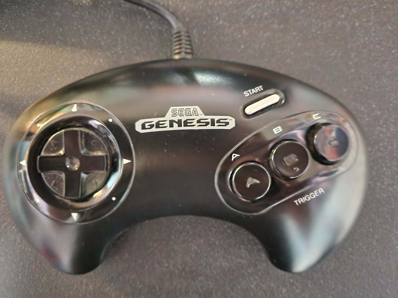 Sega Genesis Controller – Black (MK-1650 Taiwan edition)