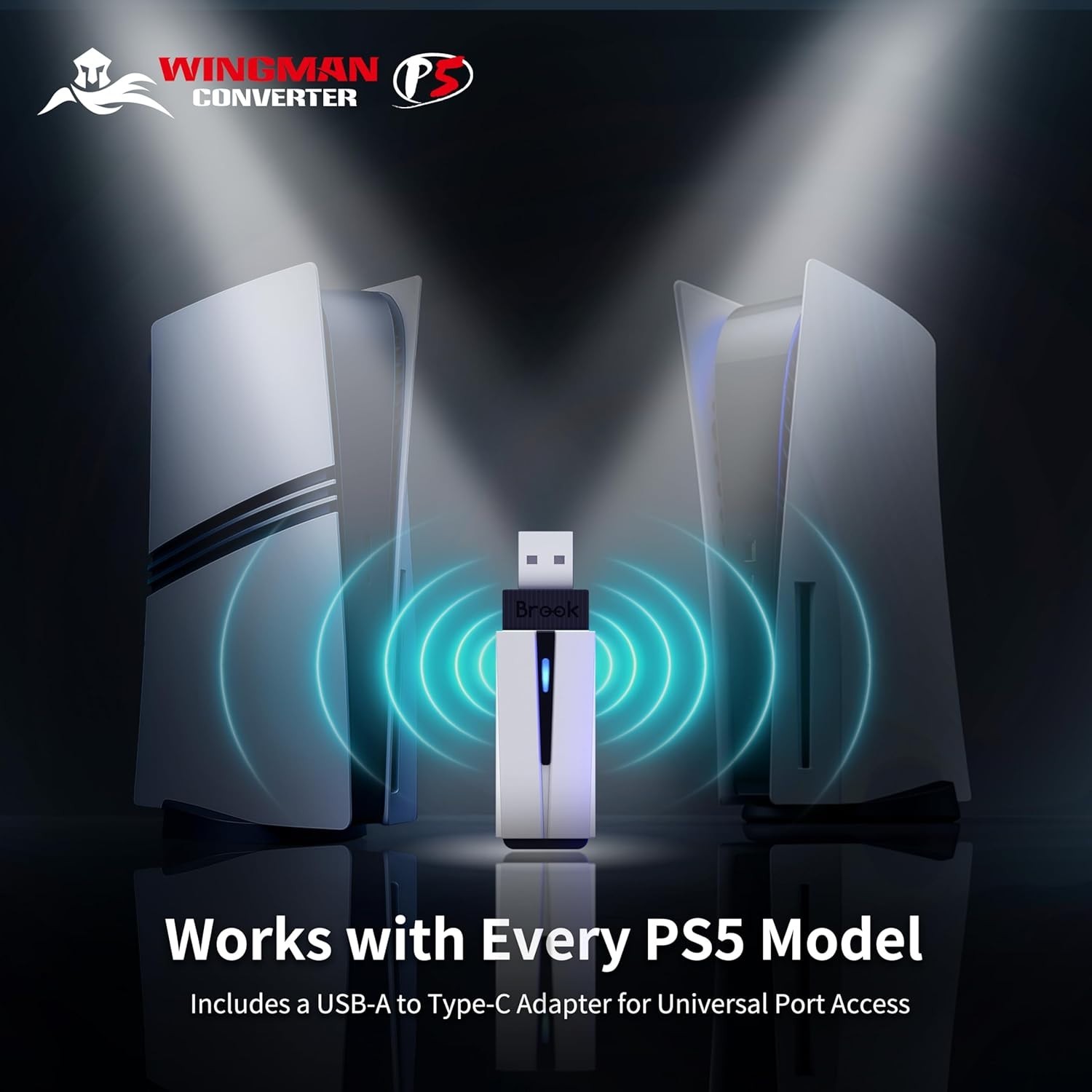 Brook Wingman P5 – P5 P4 PC Controller Converter with Wireless & Wired Ver.2026