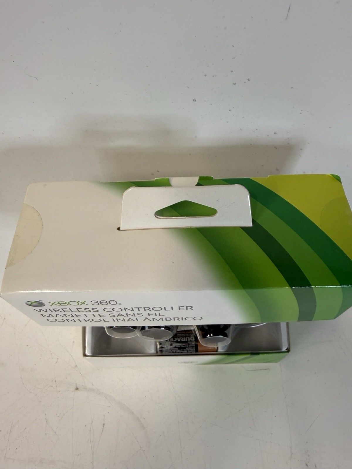 Xbox 360 Controller Sealed Black Wireless OEM Damaged Batteries New Vintage