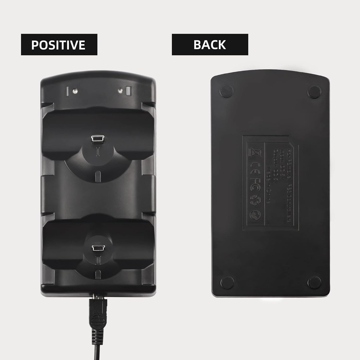 PS3 Controller Charger Station, Charging Dock for Sony Playstation 3 Original W