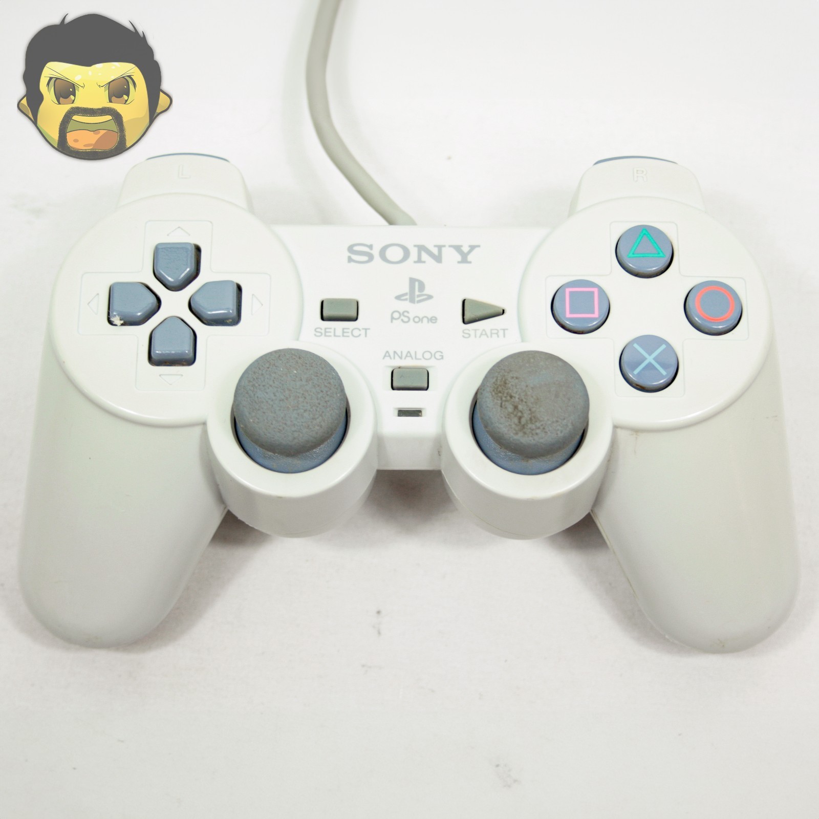 Sony PlayStation 1 PS1 PSOne Controller OEM White Classic SCPH-110 Tested Works
