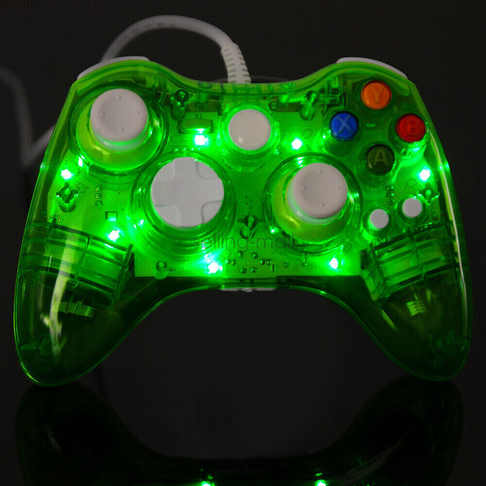 LED XBOX 360 Game Controller for Microsoft Xbox 360 Console & Slim/PC Windows