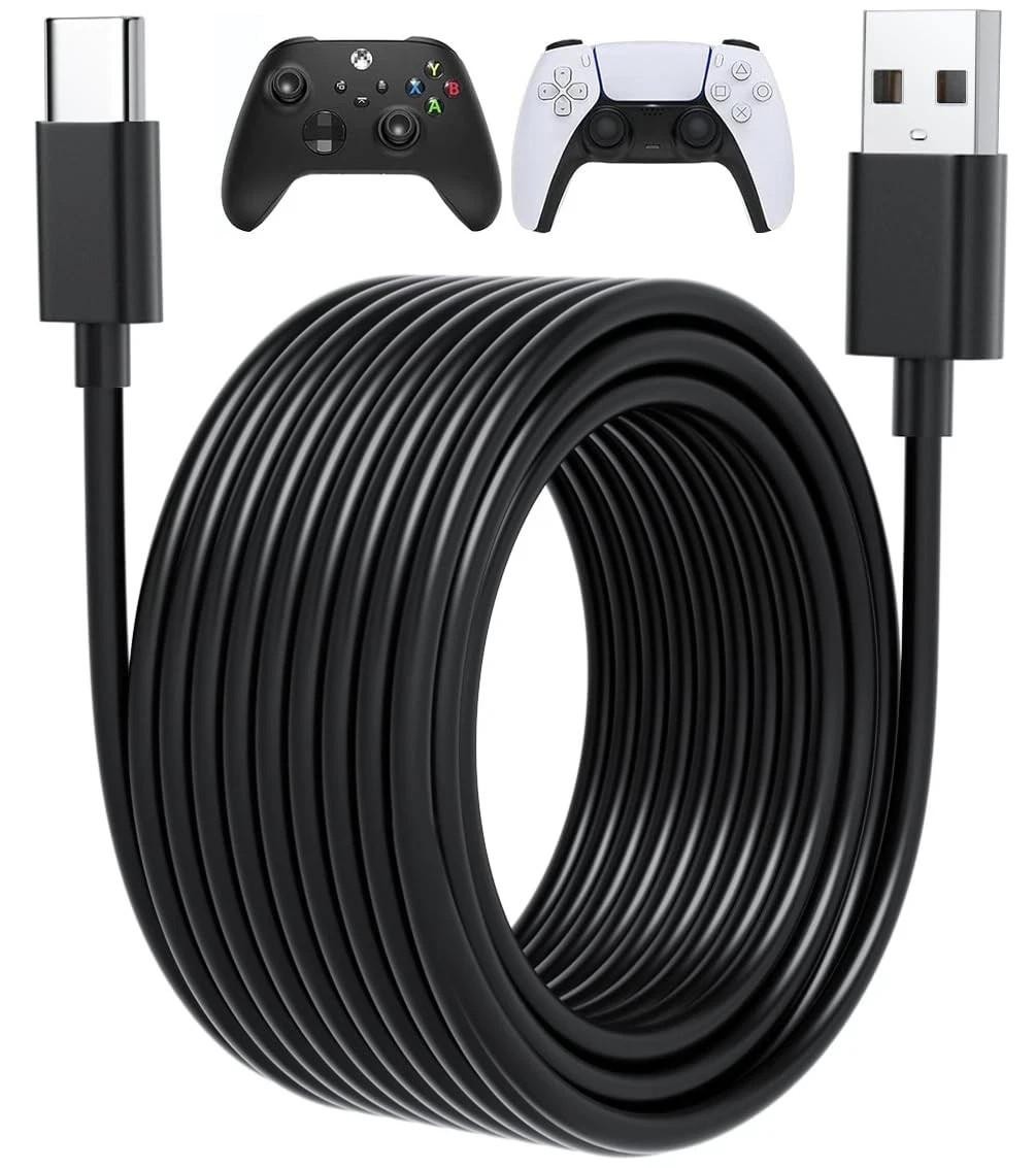 15ft Long USB C Cable Ps5 Controller Charger Cord for Xbox Series X,series S