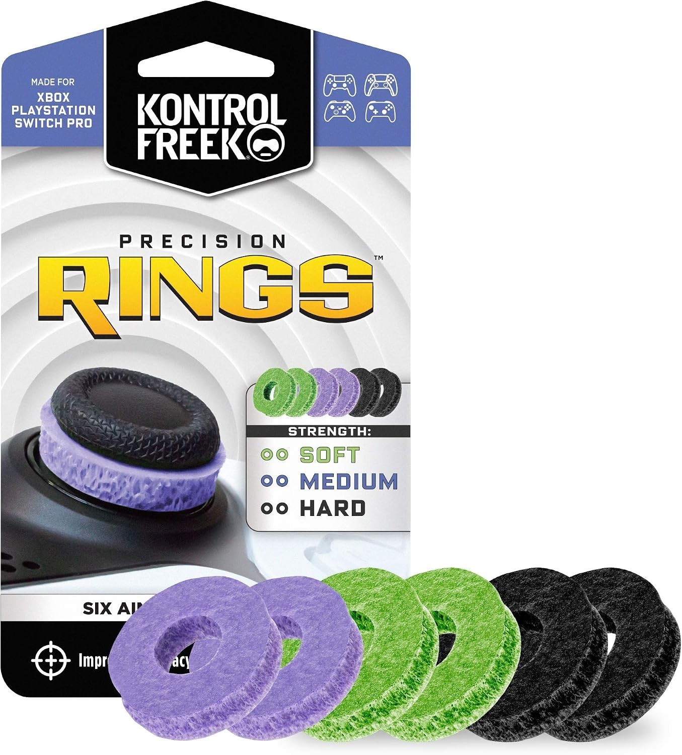 NEW KontrolFreek Precision Rings – Aim Assist for PS5, PS4, Xbox & Controllers