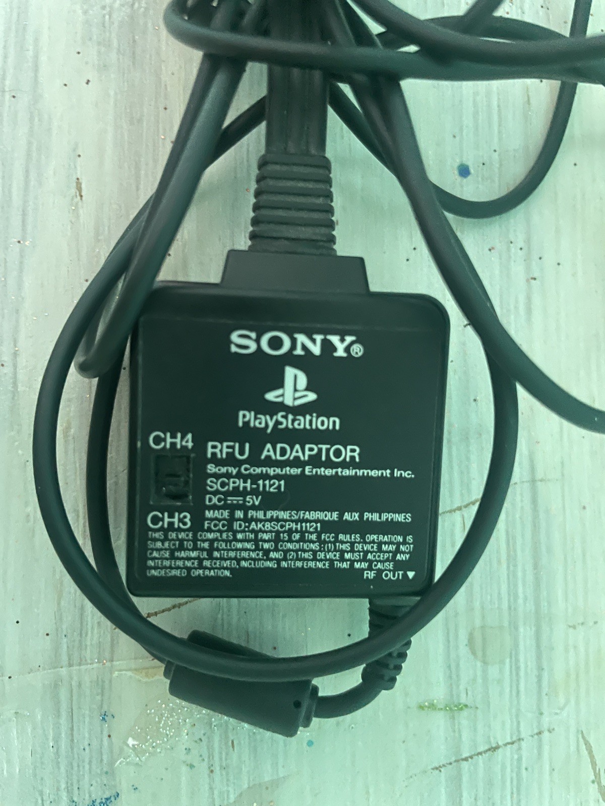 Sony PlayStation 1 & 2 OEM RFU Adapter – SCPH-1121 – PS1 & PS2 Cable Adapter