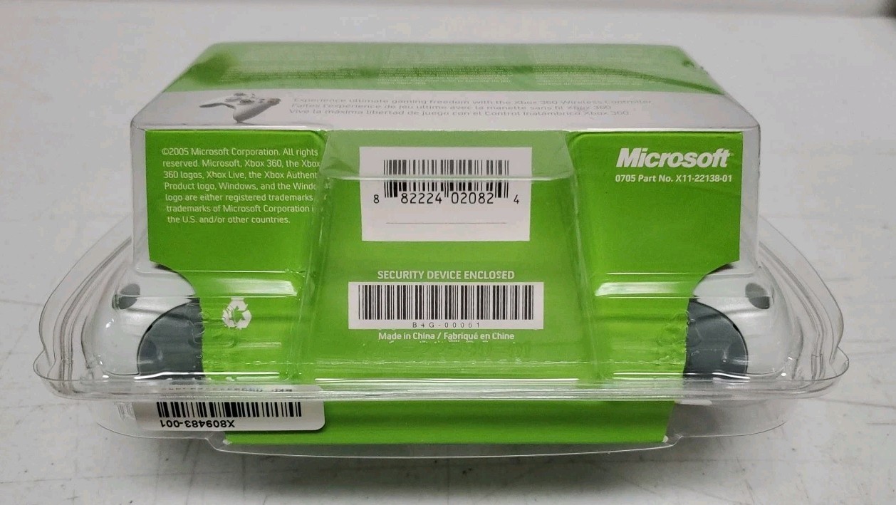 OEM Microsoft Xbox 360 Wired Controller (White) New, Factory Sealed *READ*