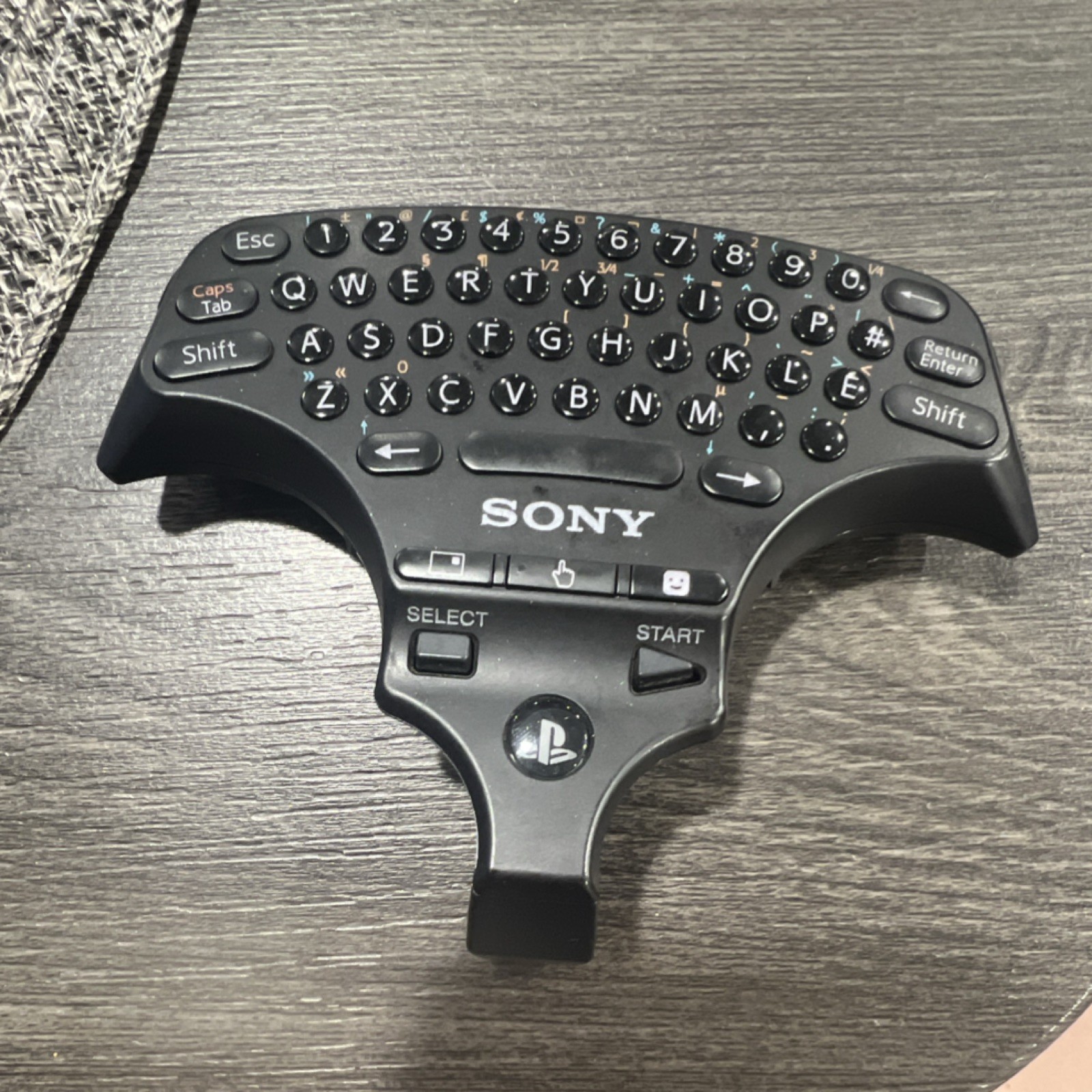 Sony CECHZK1UC Wireless Keypad External Attachment Clips On PS3 Controller Black