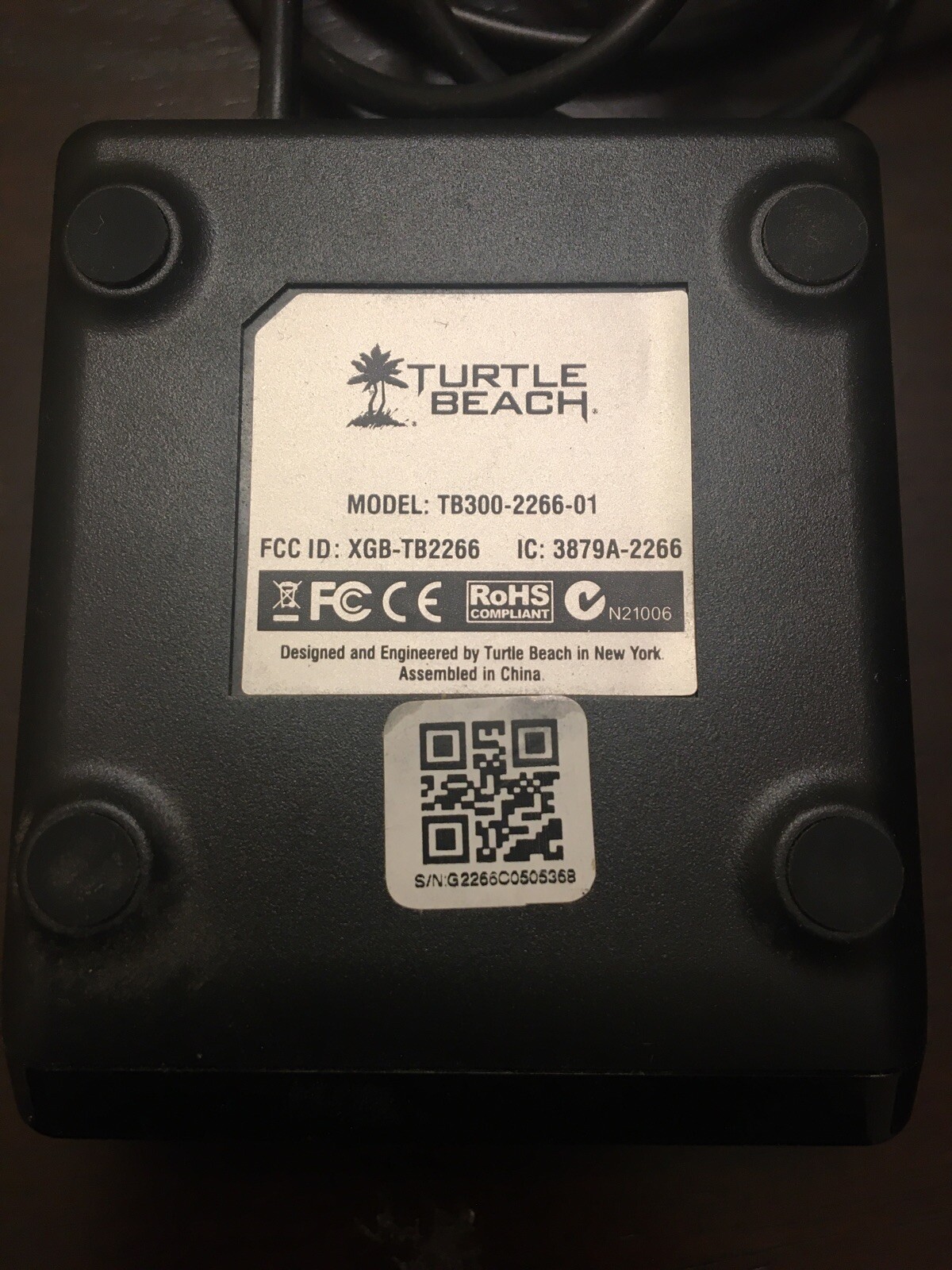 Turtle Beach TB300-2266-01 Dual Band Wi-Fi Video Game Headset Xbox Transmitter