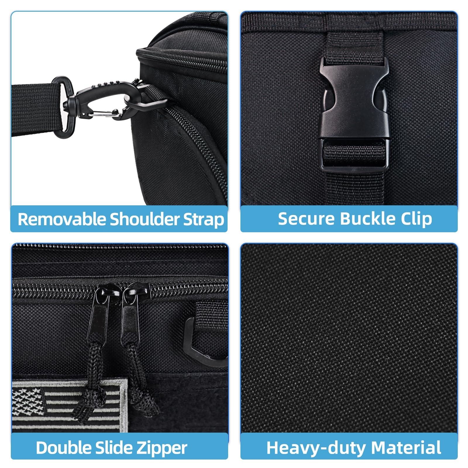 Tactical Gaming Console Travel Bag Case for Switch Steam Deck Portable Organizer