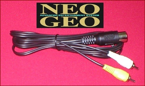 6Ft RCA AV Composite Cable Cord Plug for the SNK Neo Geo AES+ System NEW