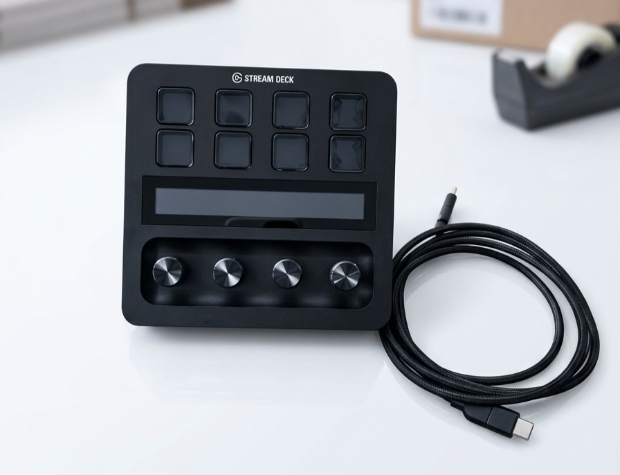 Elgato Stream Deck + Audio Mixer Link Controller Production Console Black