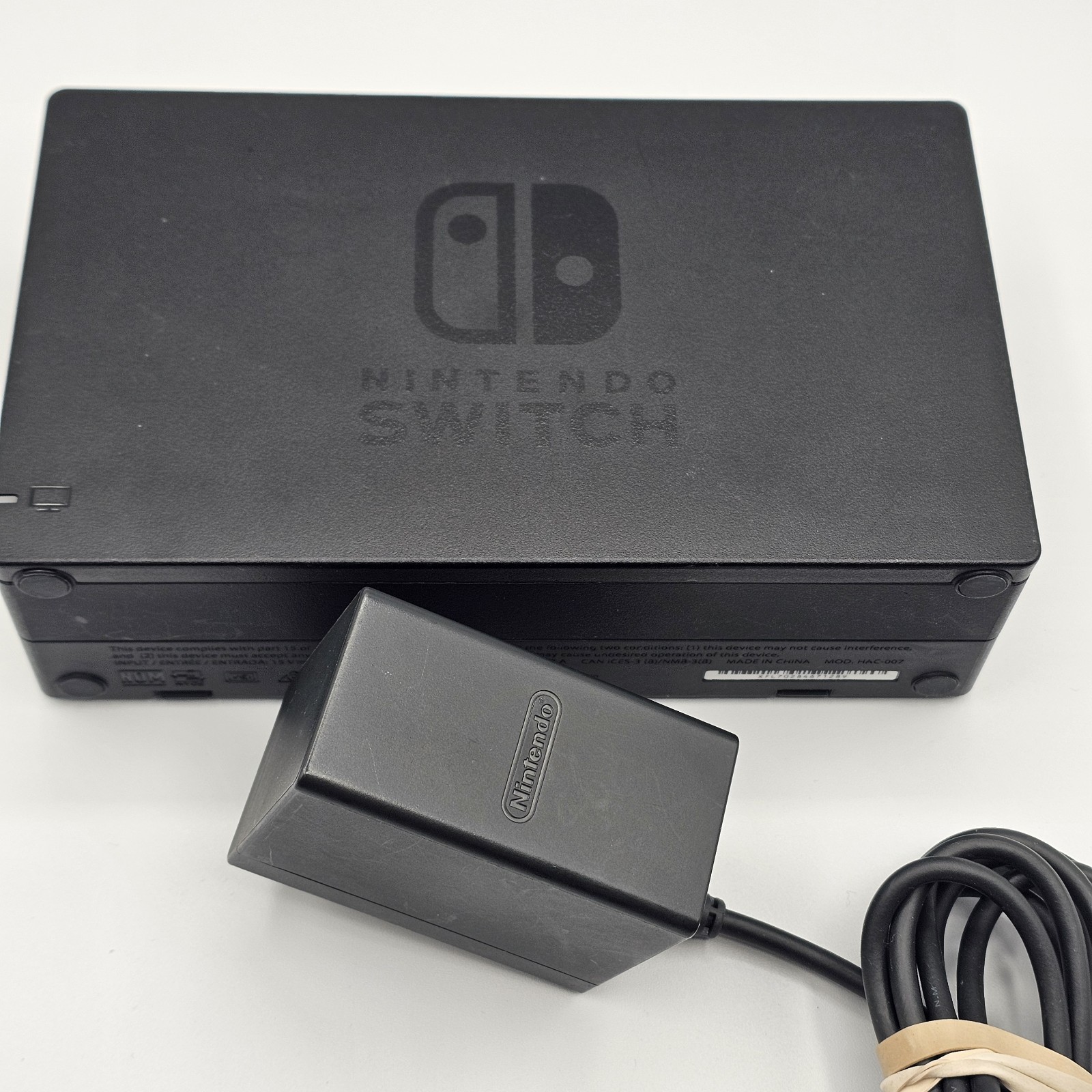Original Nintendo Switch Charging Dock With OEM AC Adapter Power Cable