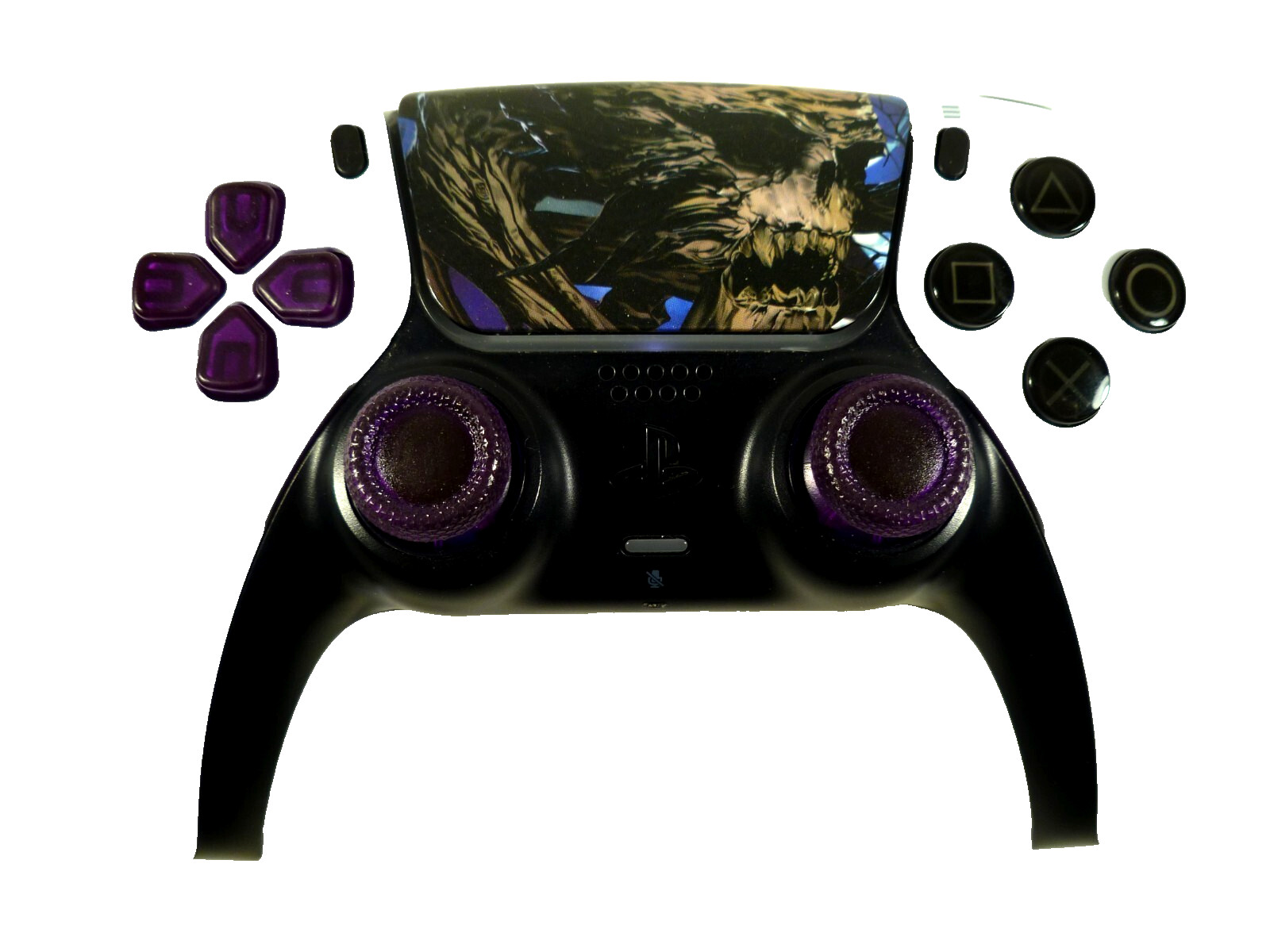 Custom PS5 DualSense Controller for Sony Playstation 5 Oem w/ purple joysticks