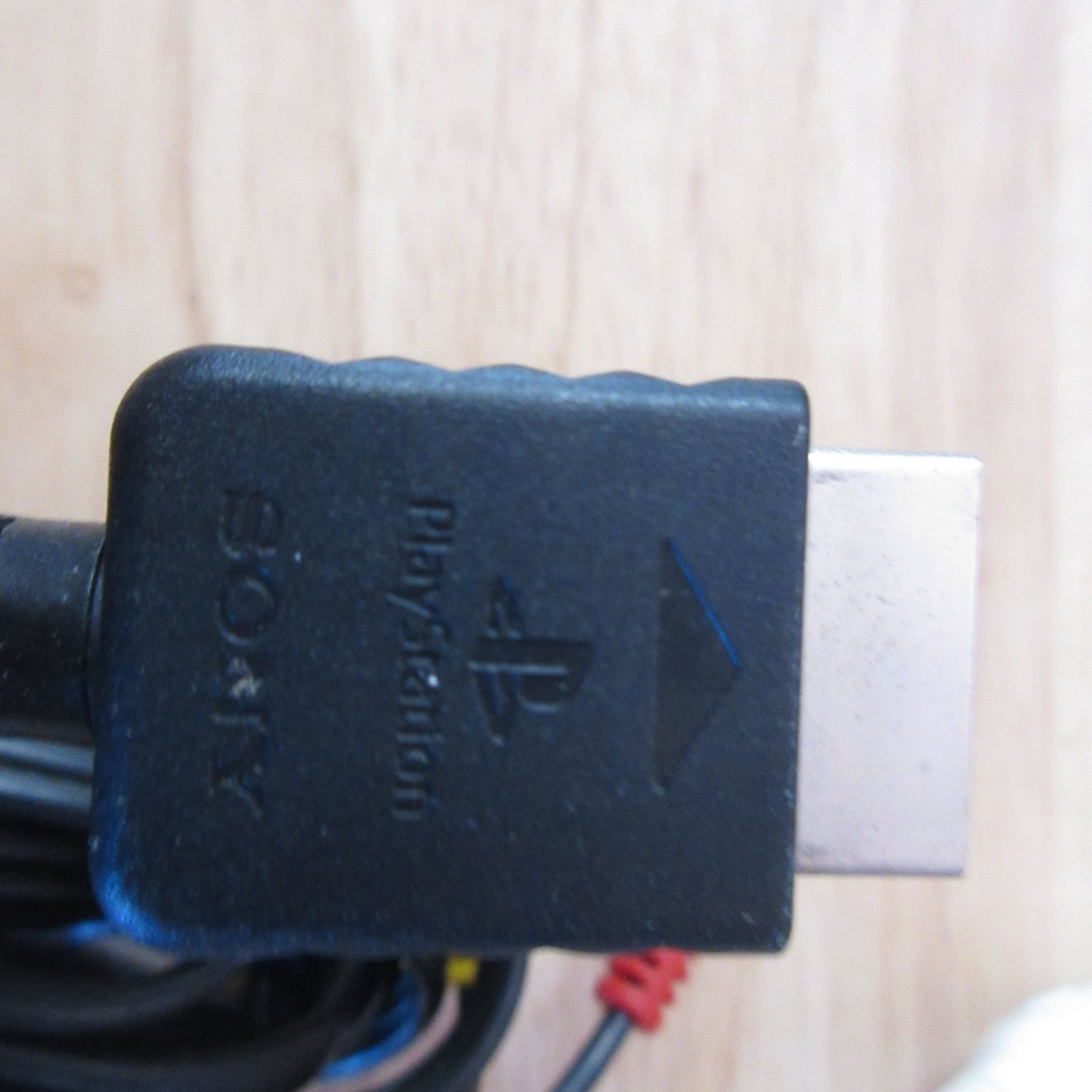 Original Playstation Composite Black Cable OEM Red White Yellow Prong