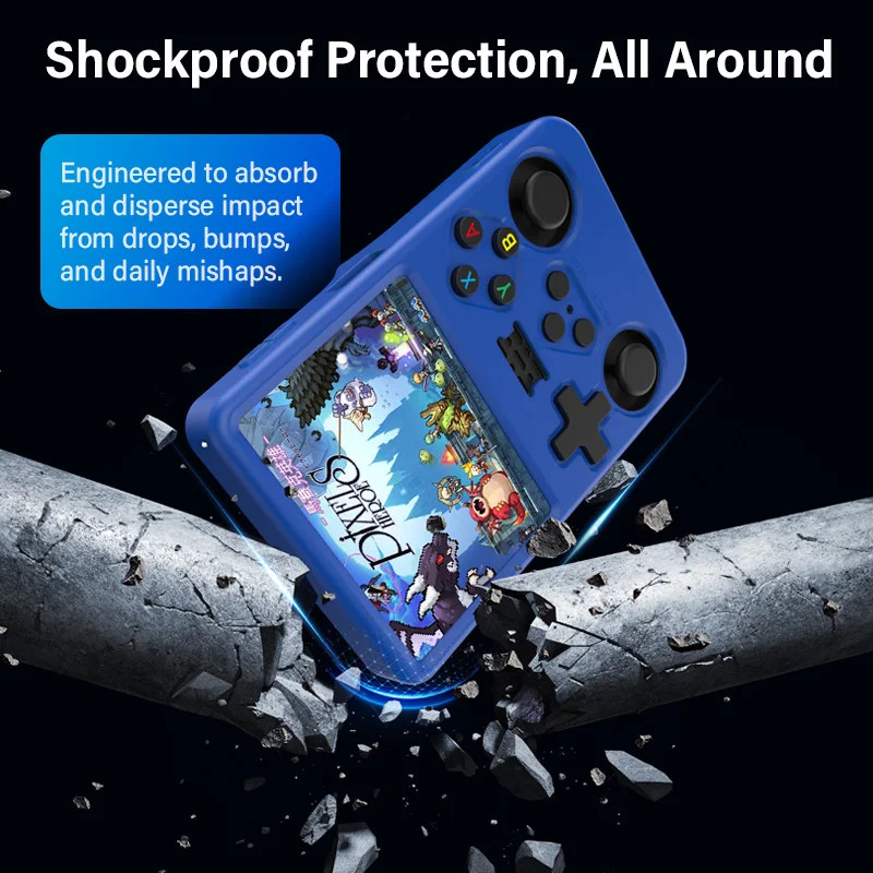 Color Silicone Protective Case for R36S Handheld Game Console Anti-Scratch Soft