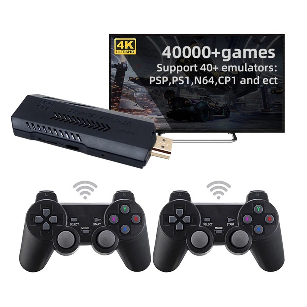 4K PSP Home TV Game Console X2PLUS Game Box 4K Arcade Wireless Duo-