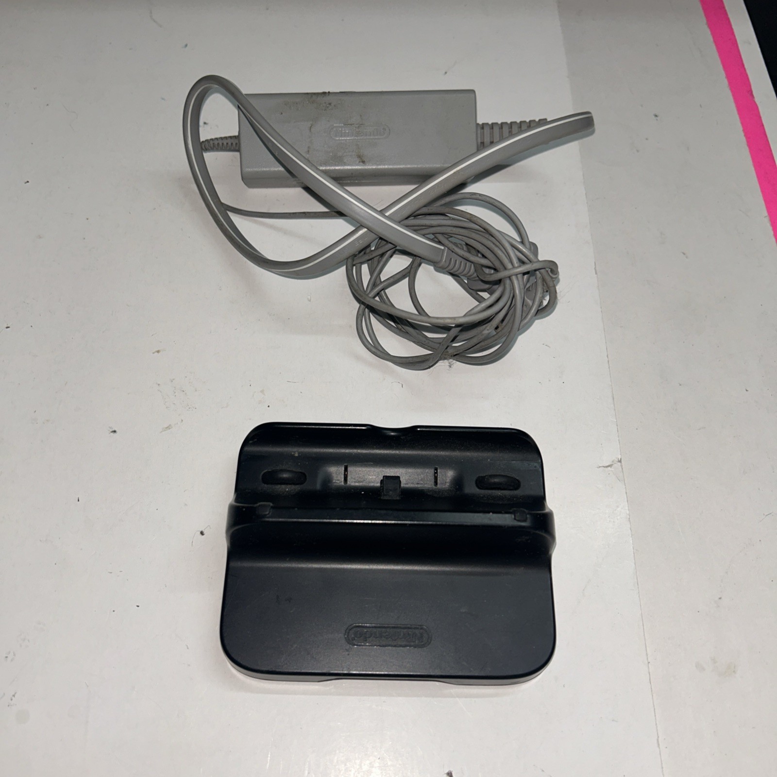 Nintendo Wii U Charging Dock & AC Adapter WUP-014 WUP-011 Black Gray