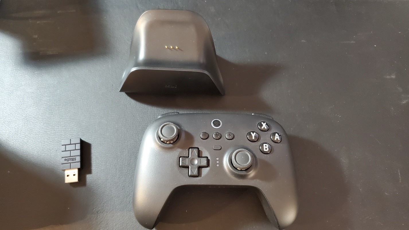 8BitDo Ultimate Bluetooth/2.4GHz Controller – Black (with Charging Dock)