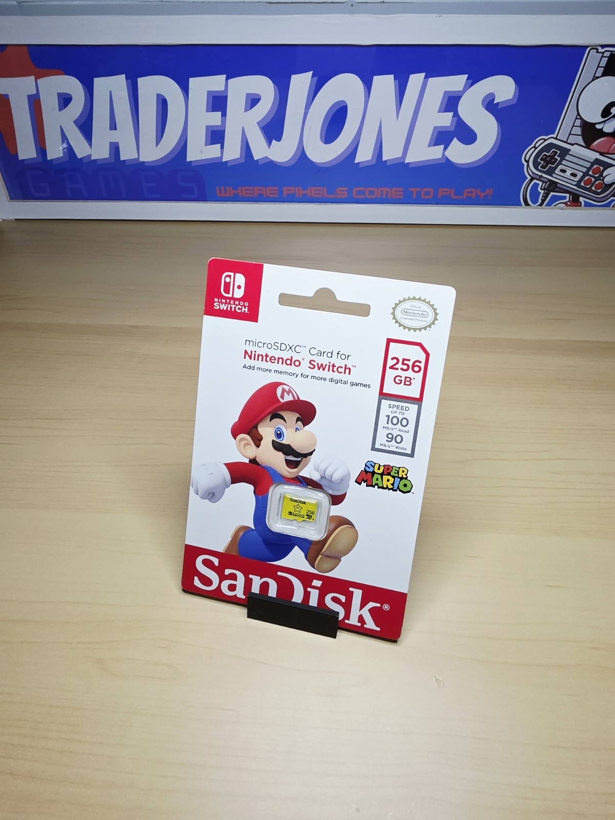 Mario SanDisk 256GB MicroSDXC Card (Nintendo Switch) New Sealed