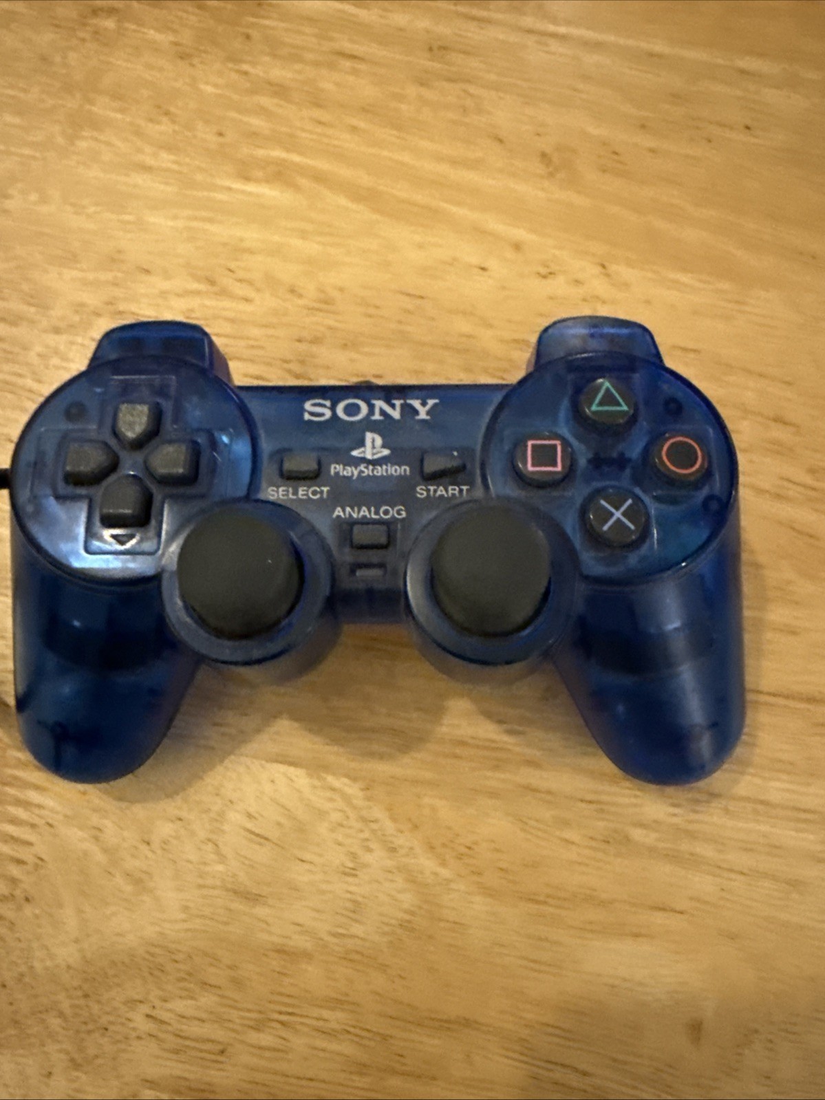 PS2 Controller Ocean Blue Clear DualShock OEM SCPH-10010