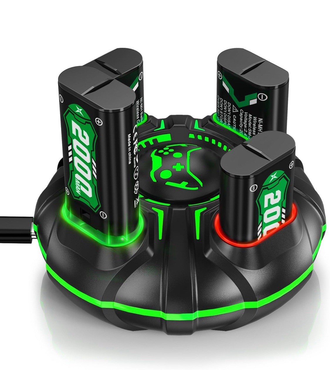 xbox controller battery pack 2000mah*4 with charger