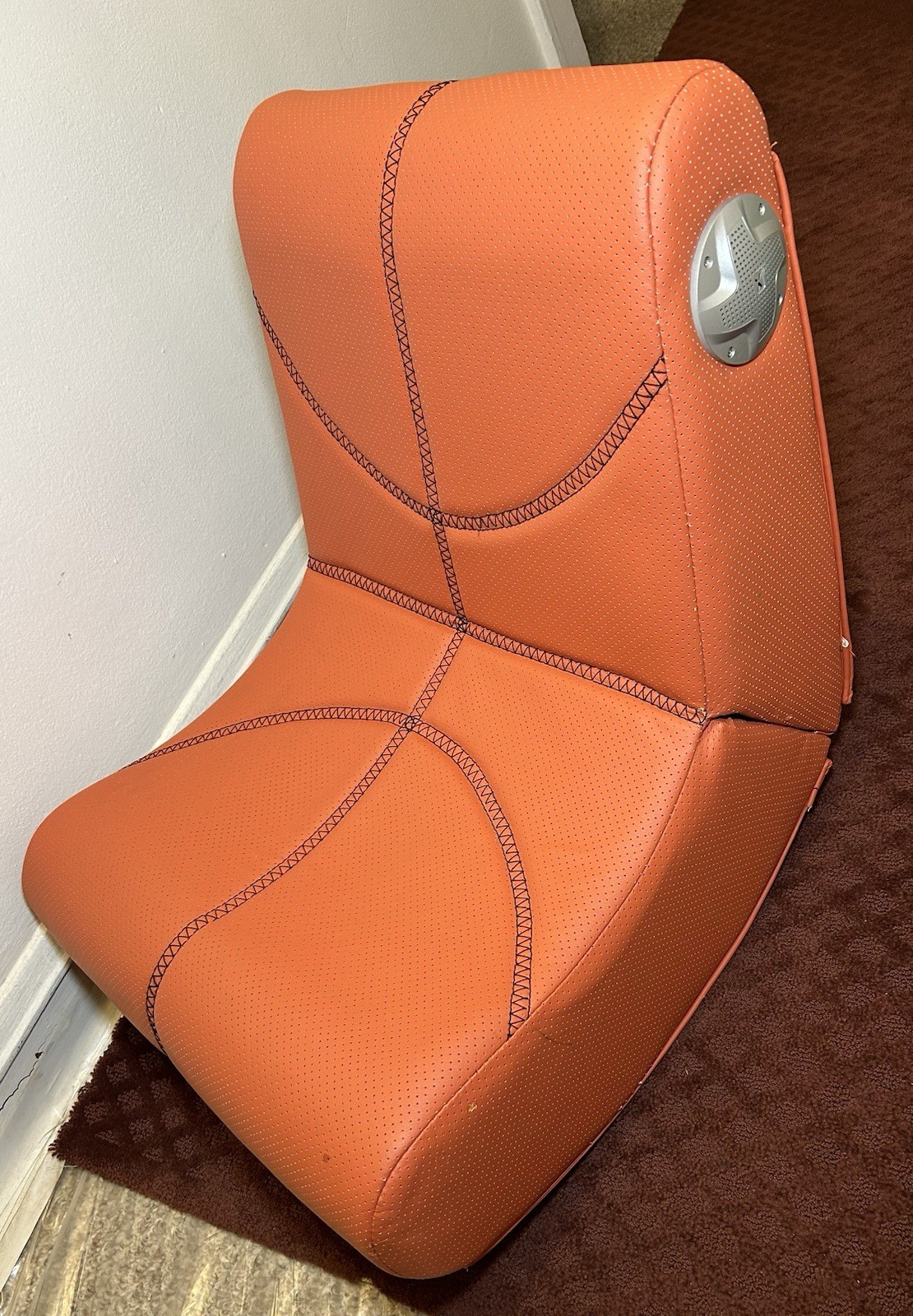 NBA X Rocker Mini Orange Gaming Chair w/ Built-in Speakers
