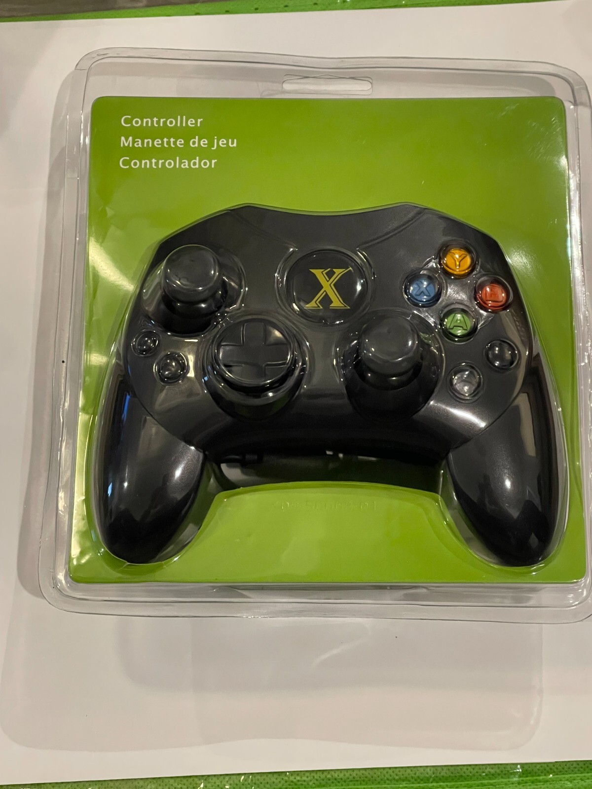 Unopened Sealed Original Xbox Controller – Black 2 Analog 2 menu navigation DUP