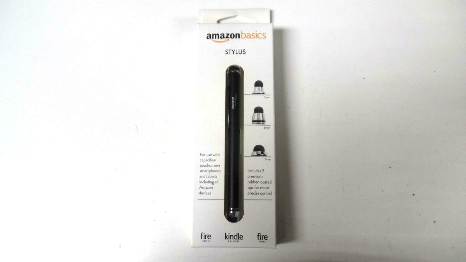 New AmazonBasics Multi-Tip Stylus Pen for Touchscreen Devices w/ 3 Tips – Black