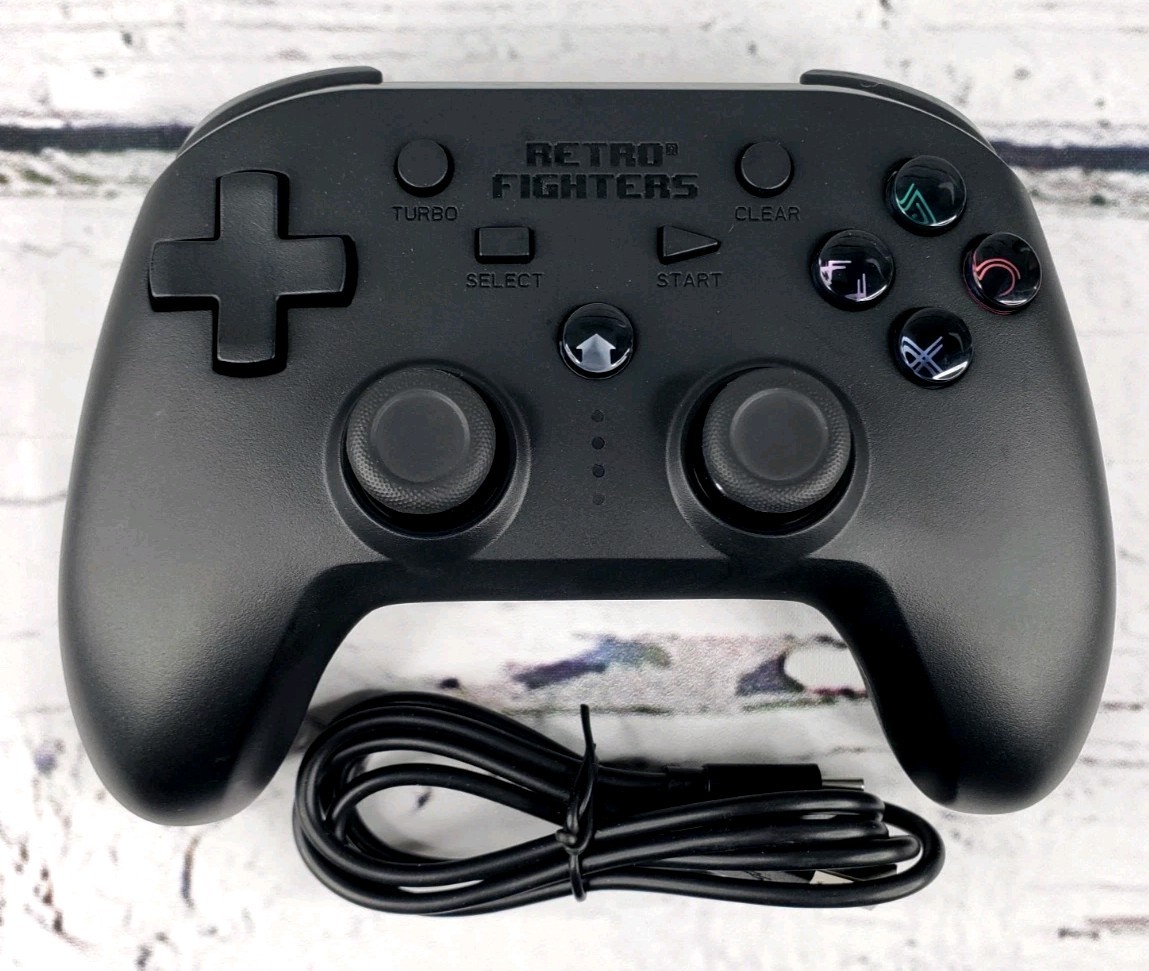 Retro Fighters Defender Wireless Gamepad Controller for PS3, PS4, PC – Black