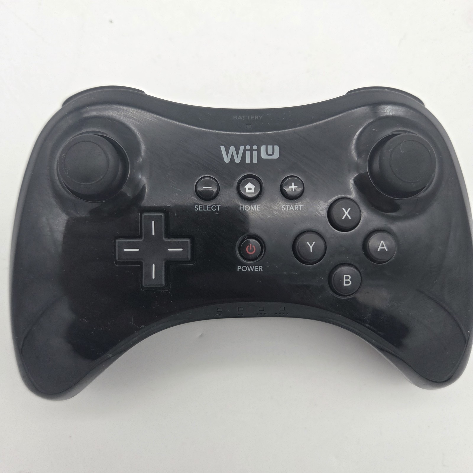 Nintendo Wii U Wireless Pro Controller Black Gamepad OEM Official WUP-005 TESTED