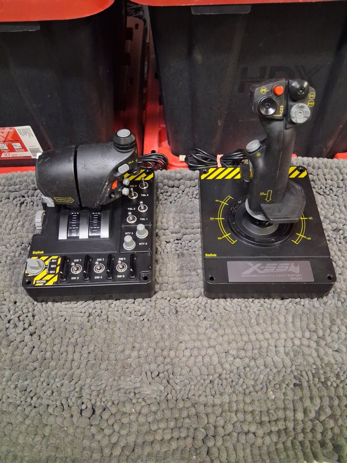 Saitek X-55 Pro-flight RHINO H.O.T.A.S. HOTAS Flight Simulator System Tested