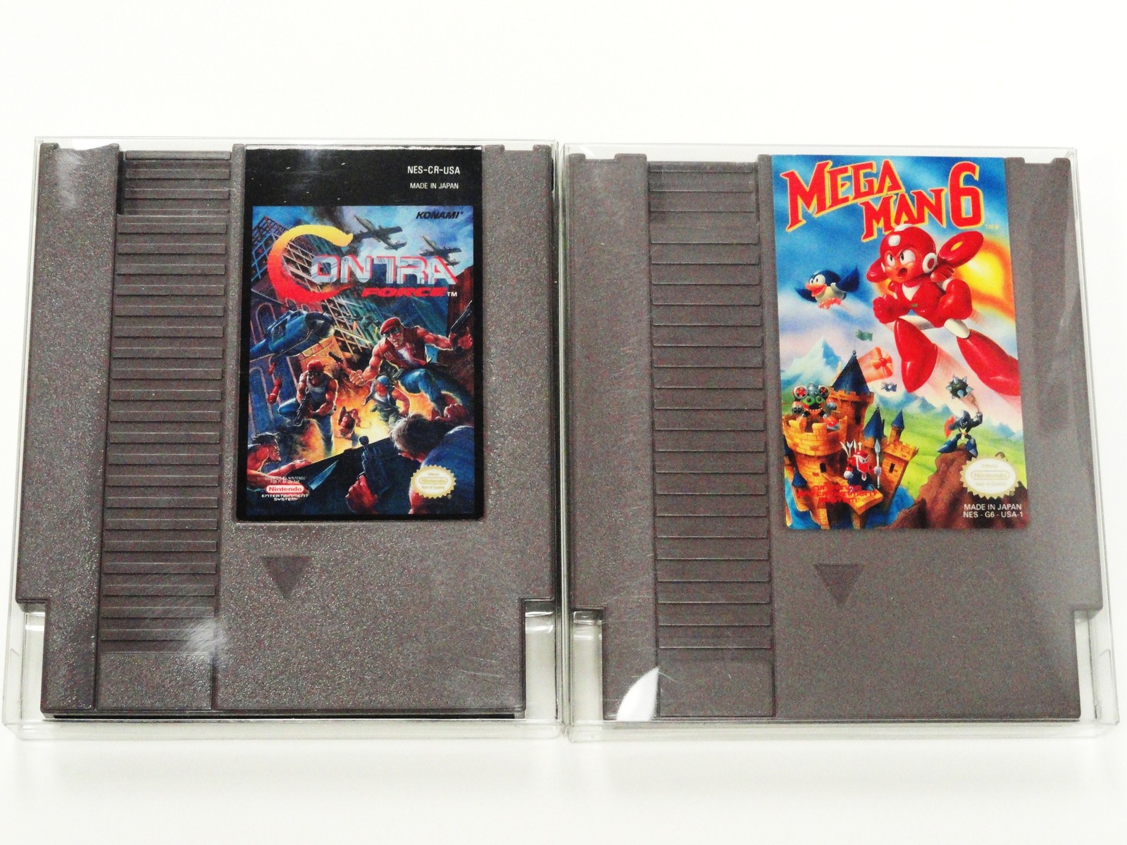 5 NES Cartridge Protectors Custom Clear Video Game Cases Nintendo Cart Boxes