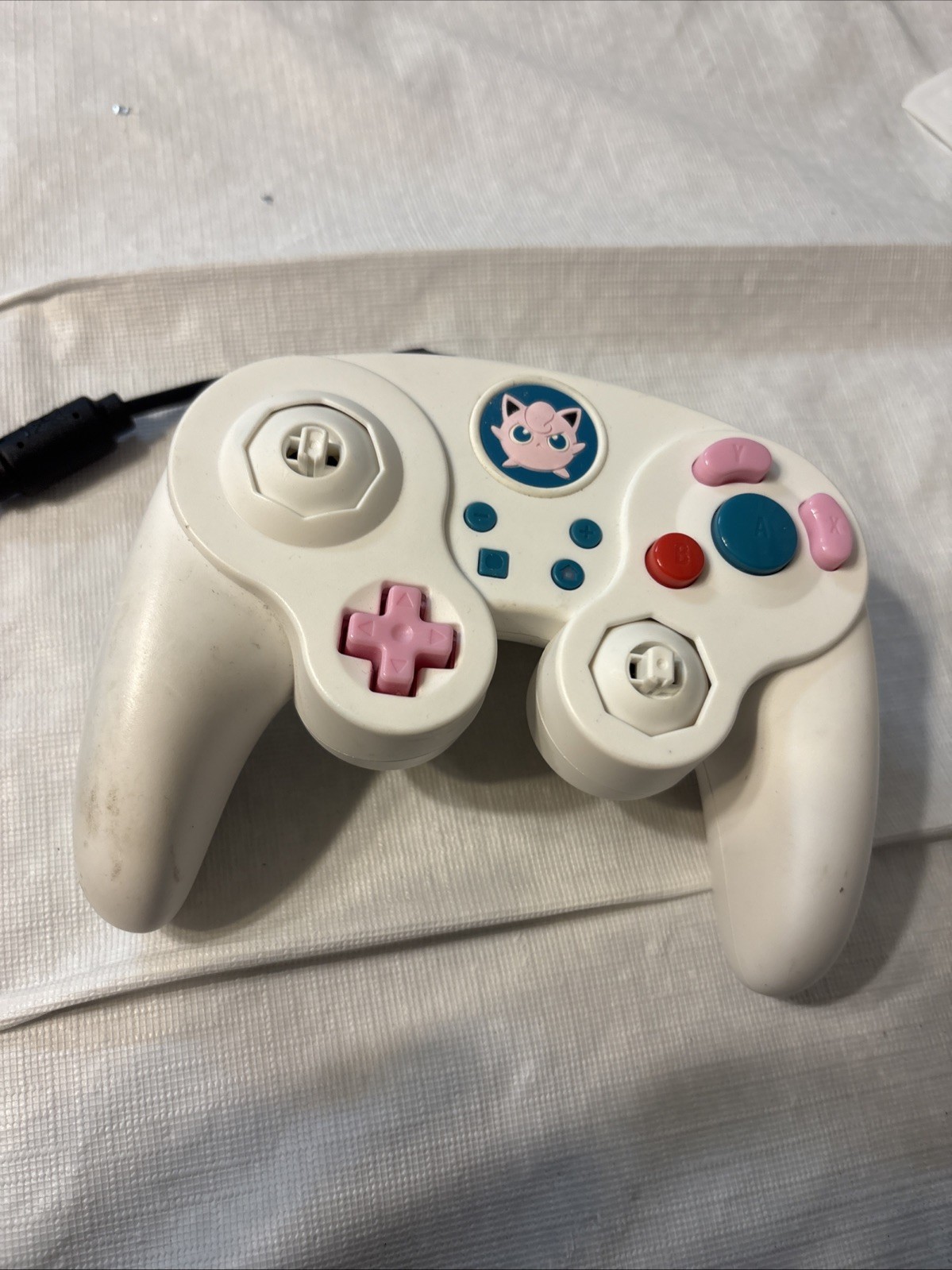 Rare Jigglypuff Pokemon Nintendo Switch GameCube Wired Fight Pad Pro Not Tested