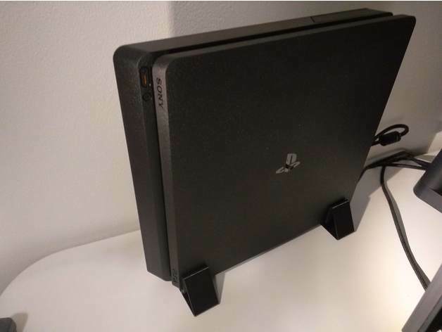 PlayStation 4 PS4 Slim 3D-Printed Vertical Stand – Black