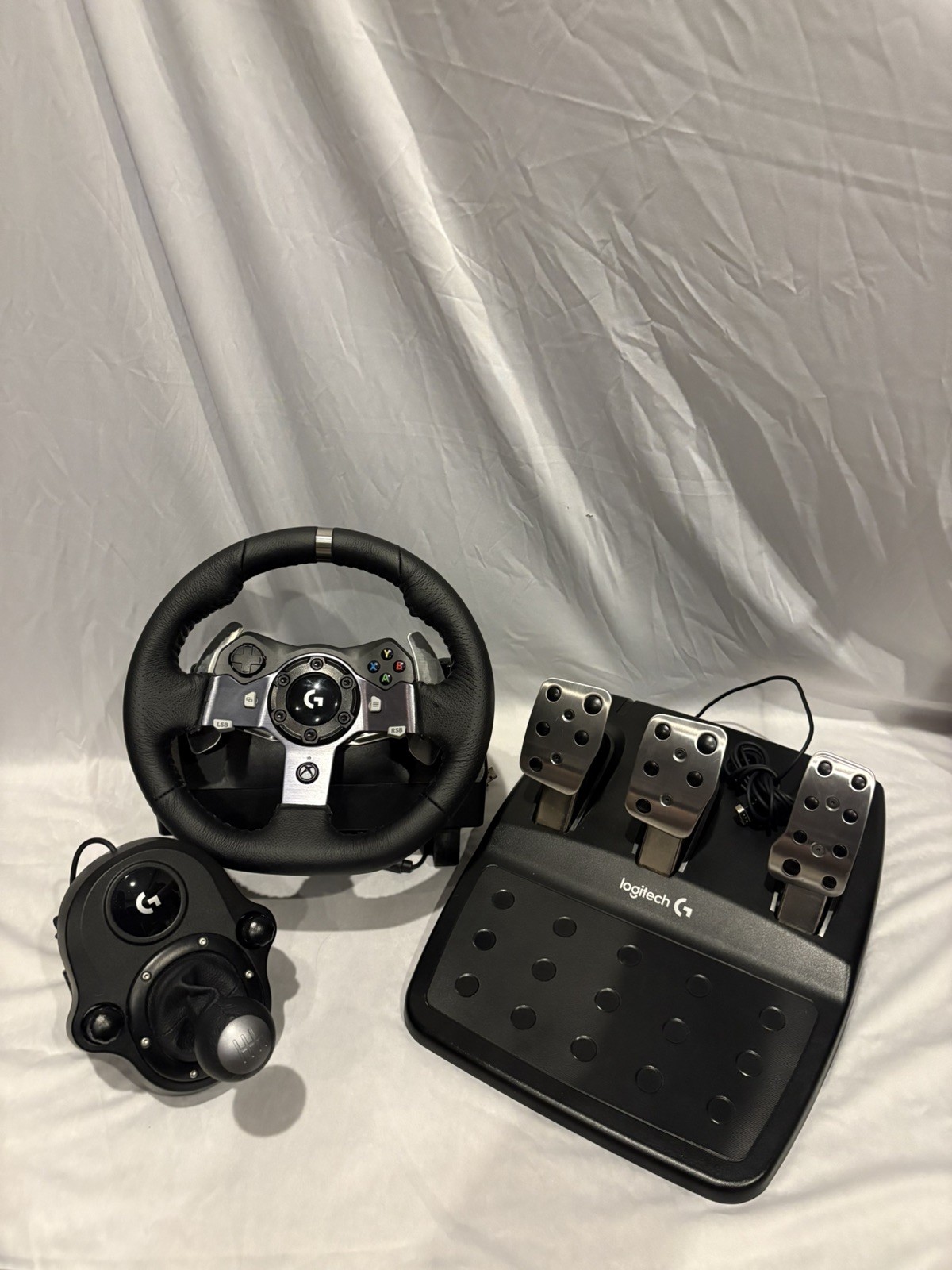 Very Lightly Used Logitech G920 Racing Wheel, Pedals, and Shifter