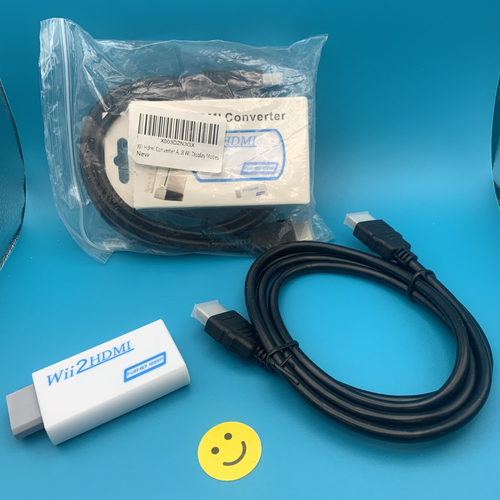 🔥2x Wii to HDMI Converter 1080P with 5FT/1.5M High Speed HDMI Cable Wii2 HDMI
